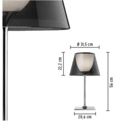 KTribe T1/T2 Tafellamp Smoke - Flos - Koop Online -Woonverlichting Winkel 1701 3 1