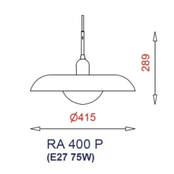 Ra 400 P Hanglamp Wit - Piet Hein - Koop Online -Woonverlichting Winkel 2197 4 1