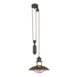 Louisanne Adjustable Hanglamp Brown - Lindby - Koop Online