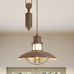 Louisanne Adjustable Hanglamp Brown - Lindby - Koop Online -Woonverlichting Winkel 42510965241614