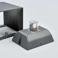 Evie Buiten Wandlamp Dark Grey/Clear - Lucande - Koop Online -Woonverlichting Winkel 42510965260355