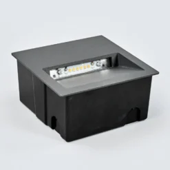 Loya Square Buiten Ingebouwd Spot IP54 Dark Grey - Lucande - Koop Online -Woonverlichting Winkel 42510965260733 2