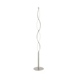 Auron Vloerlamp Nickel/White - Lindby - Koop Online