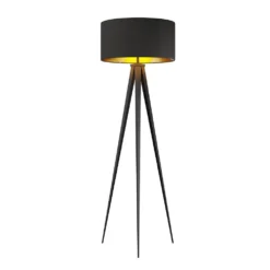 Benik Vloerlamp Black/Gold - Lindby - Koop Online