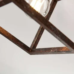 Emin Plafondlamp Rust - Lindby - Koop Online -Woonverlichting Winkel 42510965357924