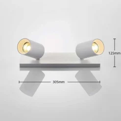 Brinja 2 Plafondlamp Wit - Arcchio - Koop Online -Woonverlichting Winkel 4251096556414 strahler brinja gu10 eiss 2 3