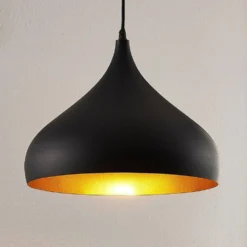 Ritana Hanglamp Black/Gold - Lindby - Koop Online -Woonverlichting Winkel 42510965598665