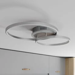 Edica Plafondlamp Smart Home Nickel - Lindby - Koop Online -Woonverlichting Winkel 42510965756683