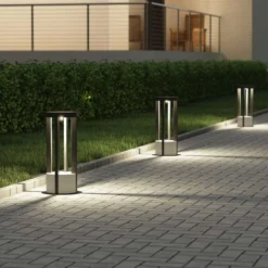 Kalisa Round LED Tuinlamp H42 Dark Grey - Lucande - Koop Online -Woonverlichting Winkel 4251911703498lucande overa led sockelleuchte rund3