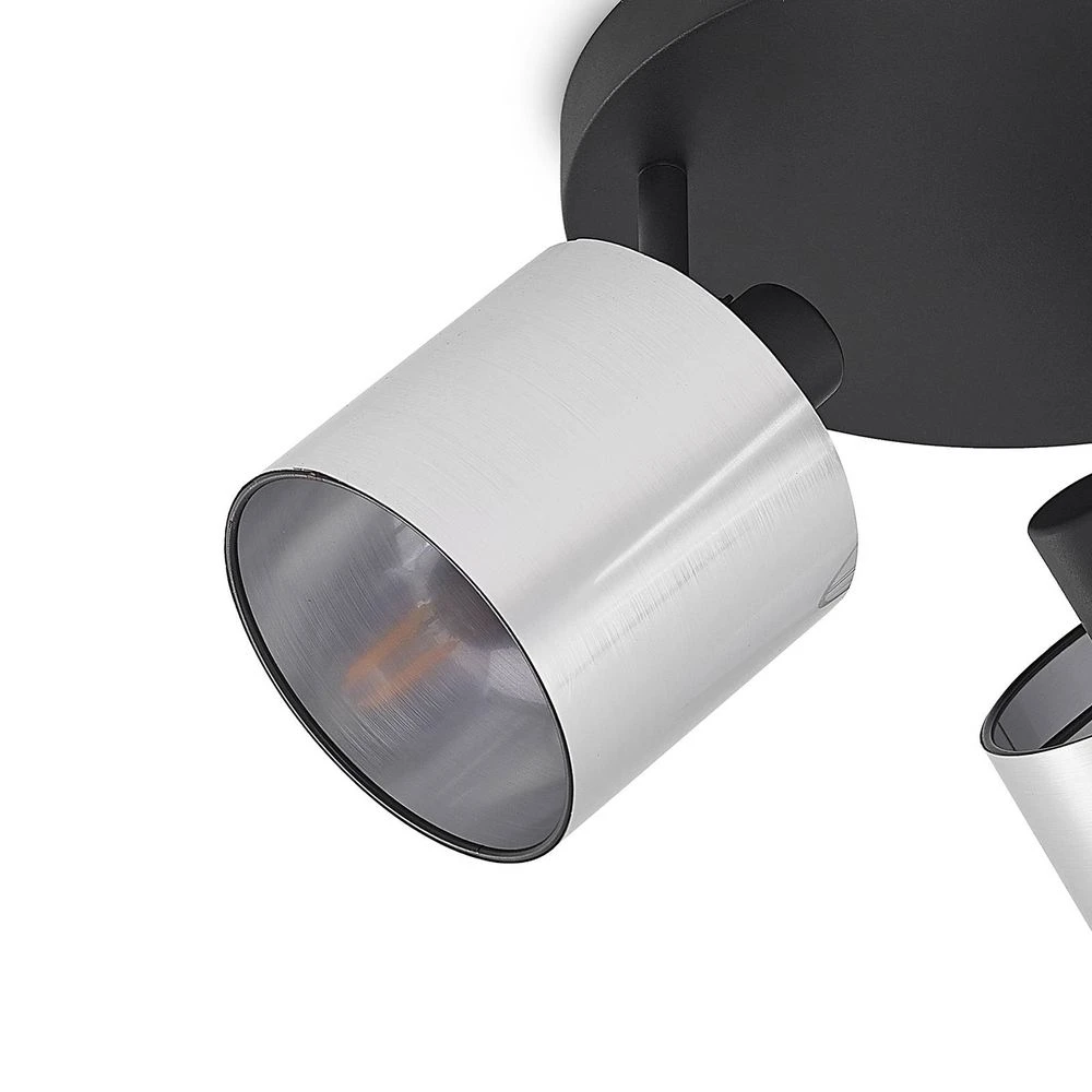 Joudy 3 Round Plafondlamp Alu/Black - Lindby - Koop Online 5 Joudy 3 Round Plafondlamp Alu/Black - Lindby - Koop Online - Afbeelding 5