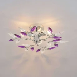 Nursah Plafondlamp Ø45 Chrome/Violett - Lindby - Koop Online 9 Nursah Plafondlamp Ø45 Chrome/Violett - Lindby - Koop Online -Woonverlichting Winkel 42519117038944