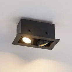 Taneja 2 Ingebouwd Spot Black - Arcchio - Koop Online -Woonverlichting Winkel 42519117081345