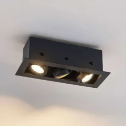 Taneja 3 Ingebouwd Spot Black - Arcchio - Koop Online -Woonverlichting Winkel 42519117081585