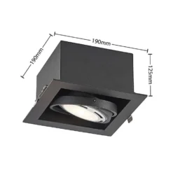 Yasna Ingebouwd Spot Black - Arcchio - Koop Online -Woonverlichting Winkel 42519117085304