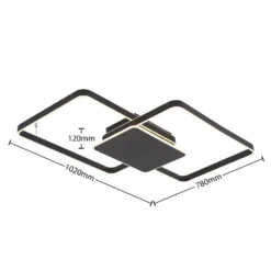 Kadira 102 Plafondlamp Black - Lucande - Koop Online -Woonverlichting Winkel 42519117105404