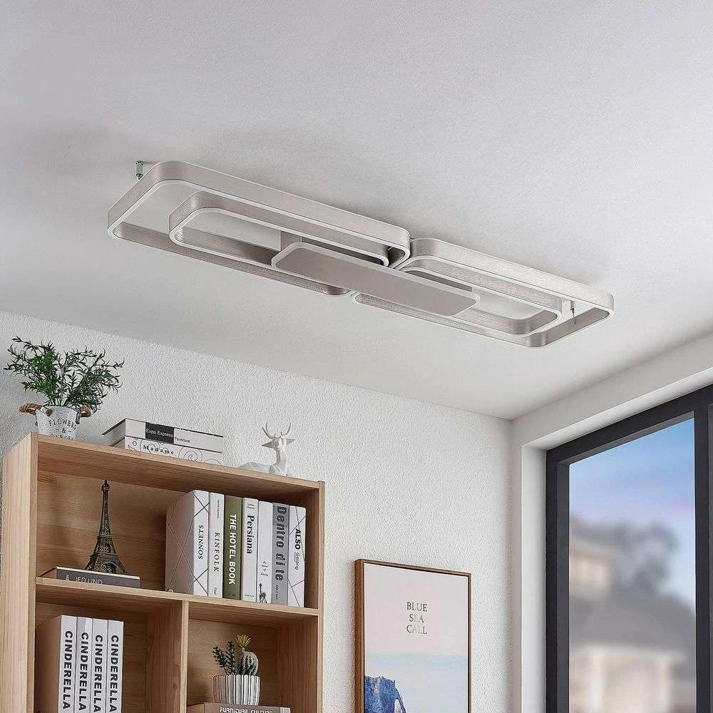 Kadira 120 Plafondlamp Nickel - Lucande - Koop Online 3 Kadira 120 Plafondlamp Nickel - Lucande - Koop Online - Afbeelding 3