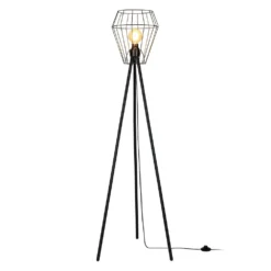 Yahel Vloerlamp Black - Envostar - Koop Online -Woonverlichting Winkel 42519117219354