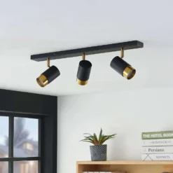Evaro 3 Plafondlamp Black/Gold - Arcchio - Koop Online -Woonverlichting Winkel 42519117275863