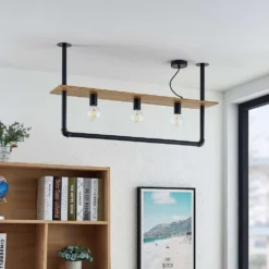 Kirista 3 Plafondlamp Wood - Lindby - Koop Online -Woonverlichting Winkel 42519117347754