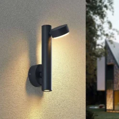 Kynlee 2 LED Buiten Wandlamp Dark Grey - Lucande - Koop Online 8 Kynlee 2 LED Buiten Wandlamp Dark Grey - Lucande - Koop Online -Woonverlichting Winkel 42519117362674