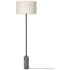 Gravity VloerLamp Grijs Marmer/Canvas - GUBI - Koop Online