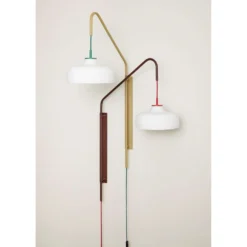 Current Wandlamp Red/Maroon - Hübsch - Koop Online -Woonverlichting Winkel 57127721266223
