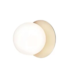 Liila 1 Large Wandlamp/Plafondlamp Nordic Gold/Opal White - Nuura - Koop Online
