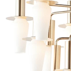 Harakiri Mini Kroonluchter Gold/Opal - Design By Us - Koop Online -Woonverlichting Winkel 5713874240186harakir mini chandelier brass opa3