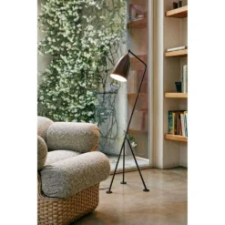 Gräshoppa Vloerlamp Glossy Black - GUBI - Koop Online -Woonverlichting Winkel 57150156673405