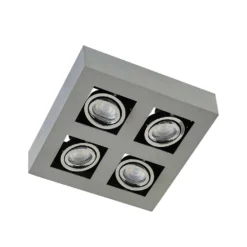Vince 4 Plafondlamp Square Silvergrey - Arcchio - Koop Online