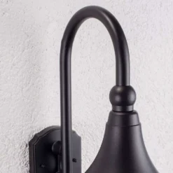 Daphne Buiten Wandlamp W/Sensor Black - Lindby - Koop Online -Woonverlichting Winkel 62911065568964