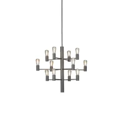 Woonverlichting Winkel 14 Manola 12 Kroonluchter Graphite - Herstal - Koop Online