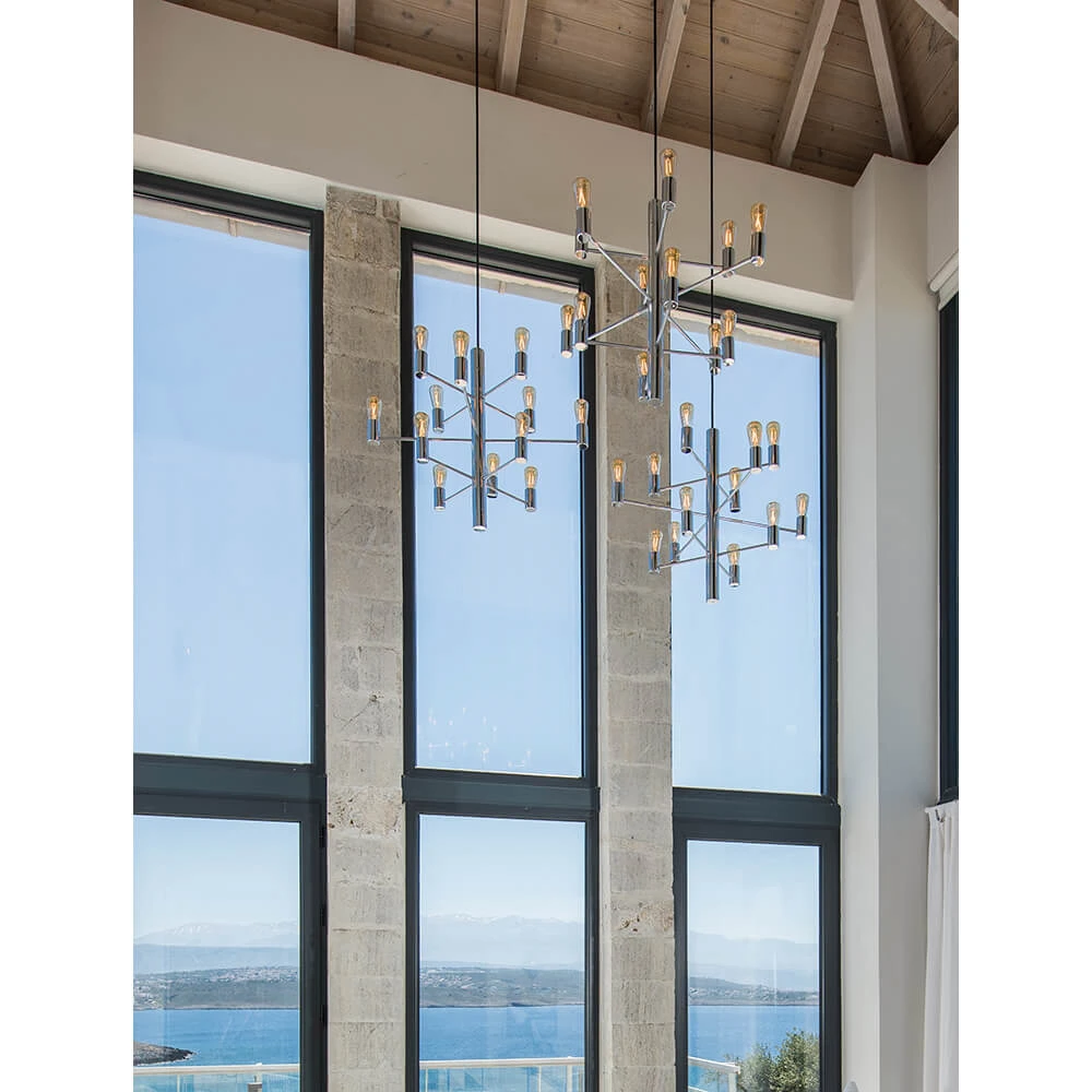 Manola 12 Kroonluchter Chrome - Herstal - Koop Online 5 Manola 12 Kroonluchter Chrome - Herstal - Koop Online - Afbeelding 5