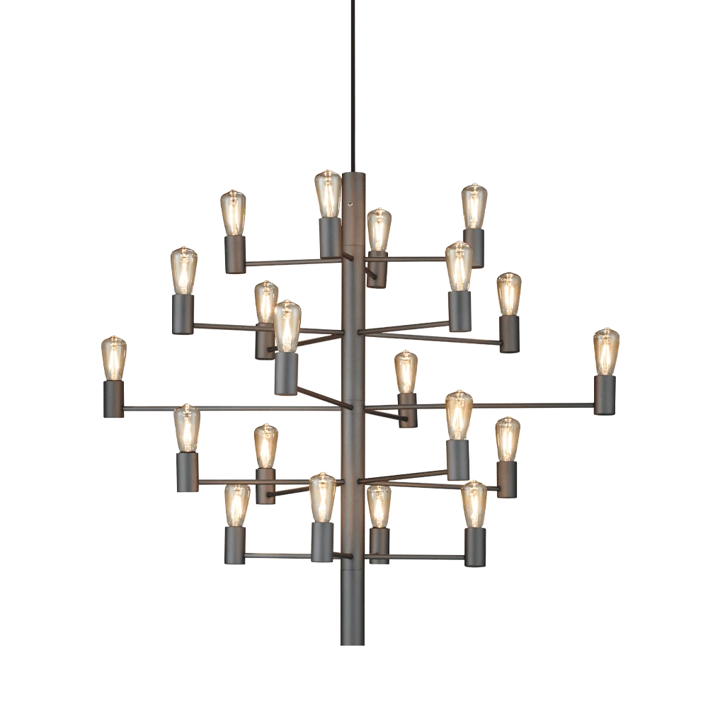 Manola 20 Kroonluchter Graphite - Herstal - Koop Online 1 Manola 20 Kroonluchter Graphite - Herstal - Koop Online