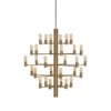 Manola 30 Kroonluchter Satin Brass - Herstal - Koop Online