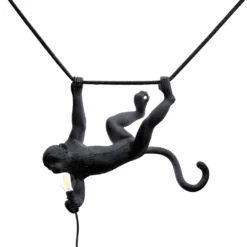 Monkey Buiten Hanglamp Swing Zwart - Seletti - Koop Online