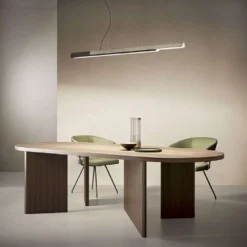 Dala Linear Hanglamp 3000K Dark Grey/Wood - KDLN - Koop Online -Woonverlichting Winkel 8015086012870 3