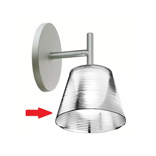 Scherm Voor Archimoon/Romeo Babe K Aluminium Zilver - Flos - Koop Online 2 Scherm Voor Archimoon/Romeo Babe K Aluminium Zilver - Flos - Koop Online - Afbeelding 2