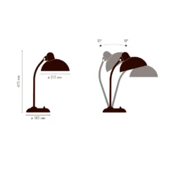 Kaiser Idell Tafellamp Zwart High-Gloss 6556-T - Fritz Hansen - Koop Online 9 Kaiser Idell Tafellamp Zwart High-Gloss 6556-T - Fritz Hansen - Koop Online -Woonverlichting Winkel 8200900004405 5