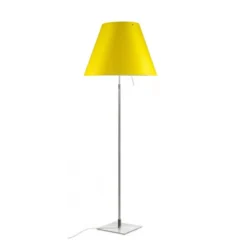 Costanza VloerLamp Alu/Smart Yellow - Luceplan - Koop Online