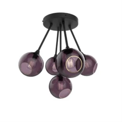 Woonverlichting Winkel 12 Ballroom Molecule Hanglamp Black/Purple - Design By Us - Koop Online
