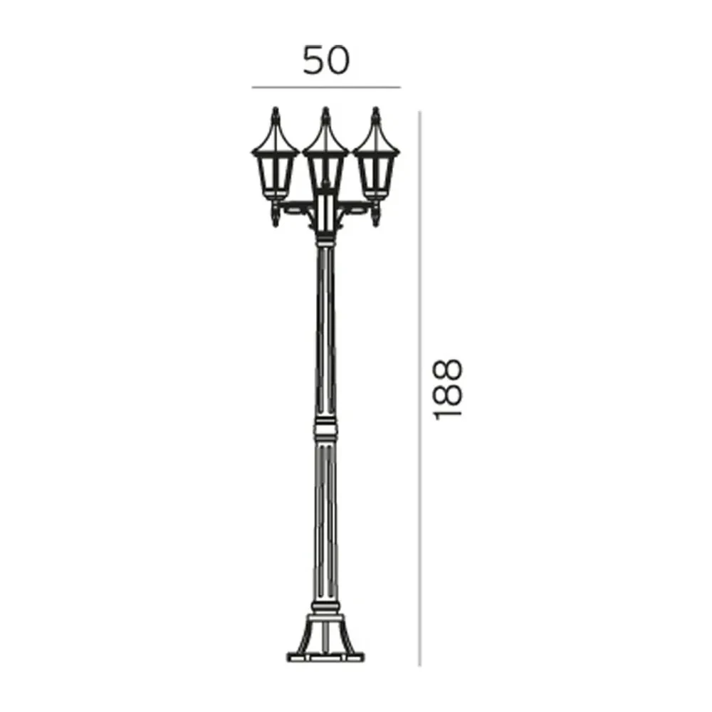Rimini/Milano 3 Buiten Park Lamp Met Grondpin Wit - Norlys - Koop Online 2 Rimini/Milano 3 Buiten Park Lamp Met Grondpin Wit - Norlys - Koop Online - Afbeelding 2