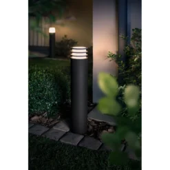 Lucca Buiten Bollard High Hue White Antracit - Philips Hue - Koop Online -Woonverlichting Winkel 8718696166062 lucca udendc3b8rs pullert antracit philips hue 3