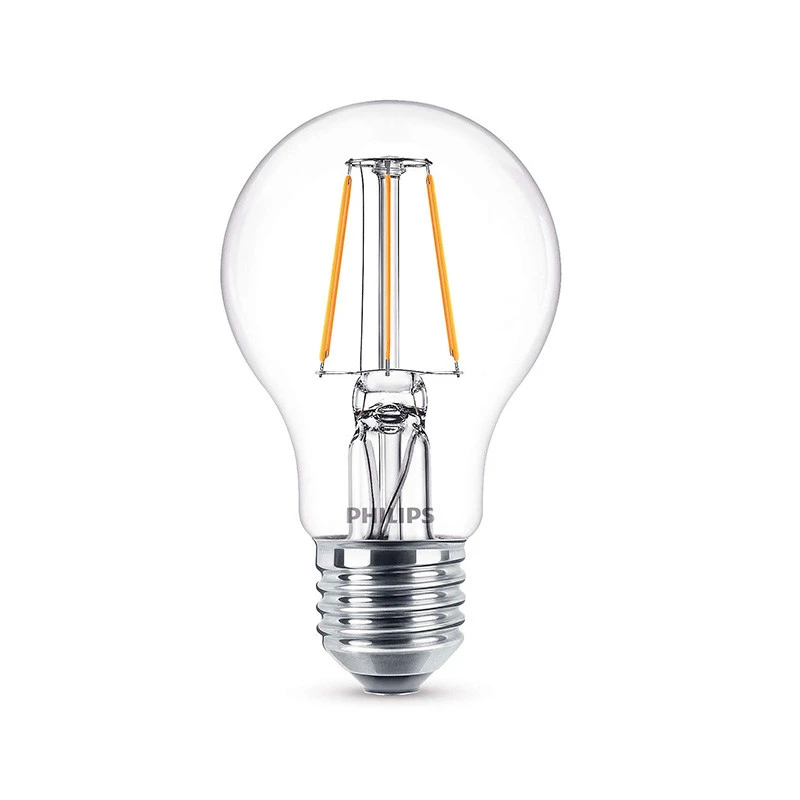 Lichtbron LED 4W (470Lm) Filament E27 - Philips - Koop Online 1 Lichtbron LED 4W (470Lm) Filament E27 - Philips - Koop Online