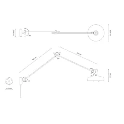 Arigato Wandlamp Long Met Kabel Zwart - Grupa - Koop Online -Woonverlichting Winkel Arigato long