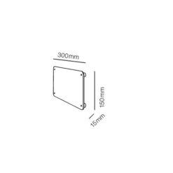 Lampenscherm Nameplate 15X30cm Gebroken/Koper - Light-Point - Koop Online -Woonverlichting Winkel navneplade5