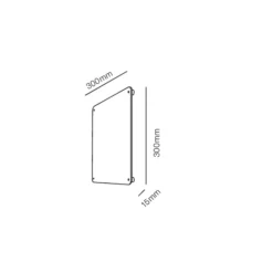 Lampenscherm Nameplate XL 30X30cm Verzinkt - Light-Point - Koop Online